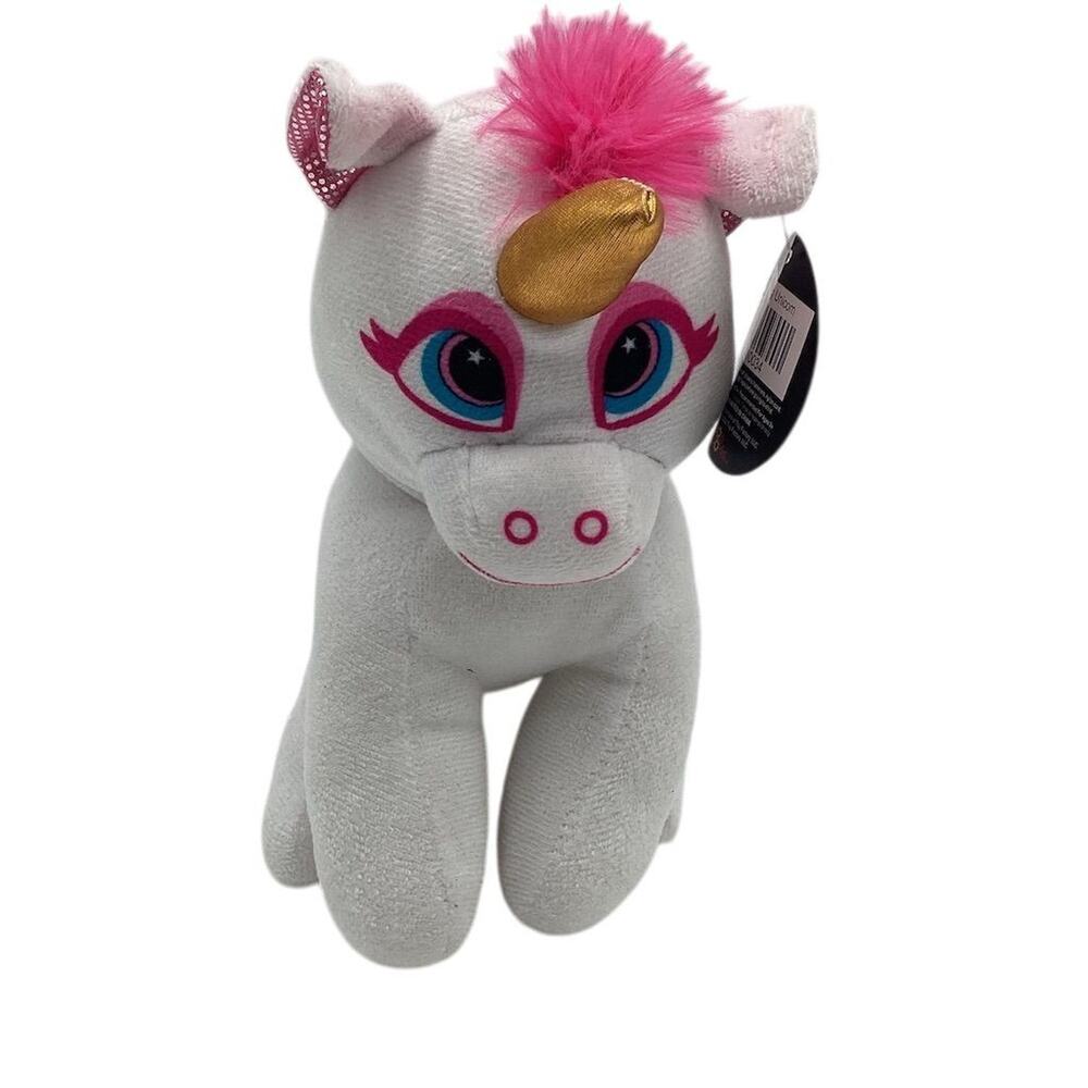 Classic Toy Co.‎ 8" Plush Unicorn Toy Pink & Gold Accents Multicolor